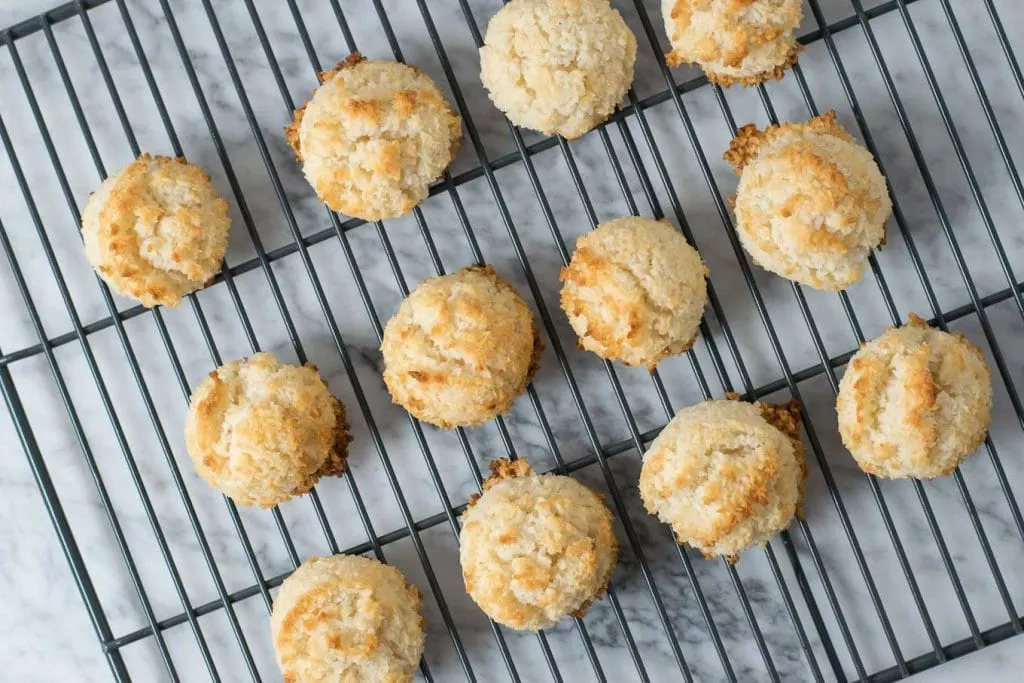 vegan chocolate bottomed coconut macaroons