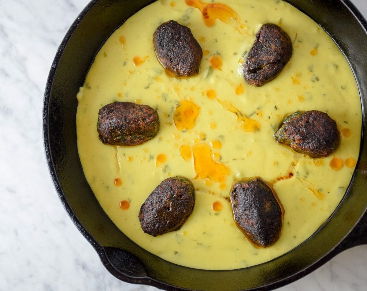 kale kofta kadhi curry