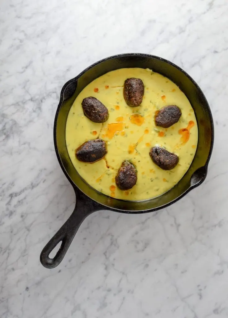 kale kofta kadhi curry