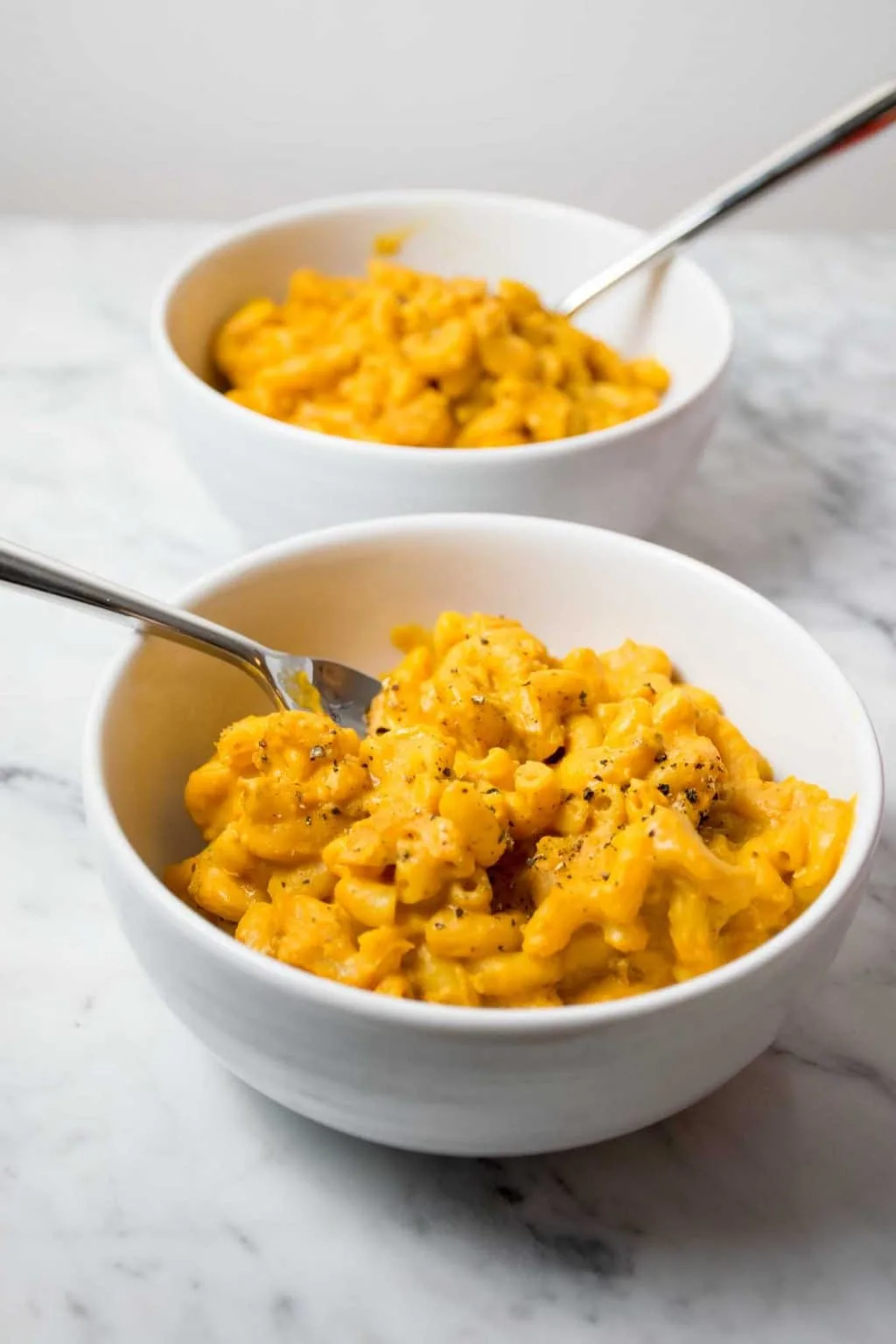 roasted garlic sweet potato mac and cheese