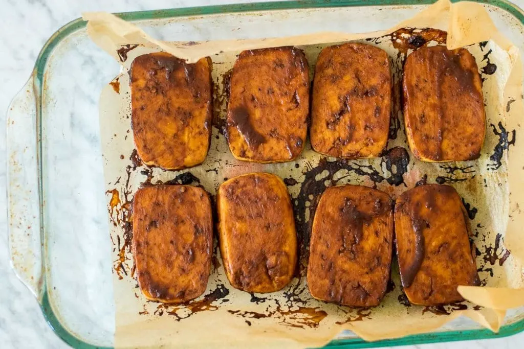 miso-hoisin glazed tofu