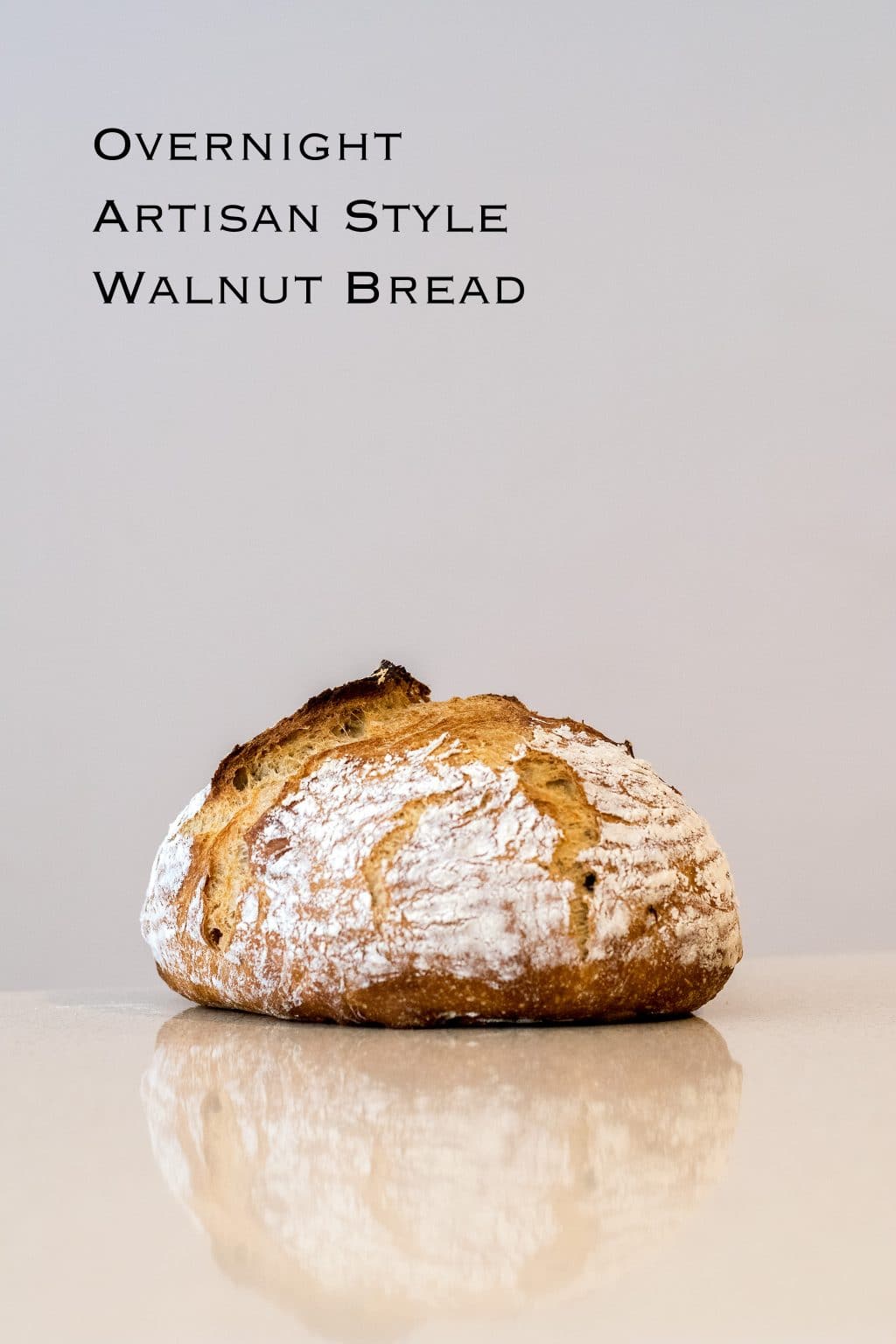 overnight artisan walnut bread