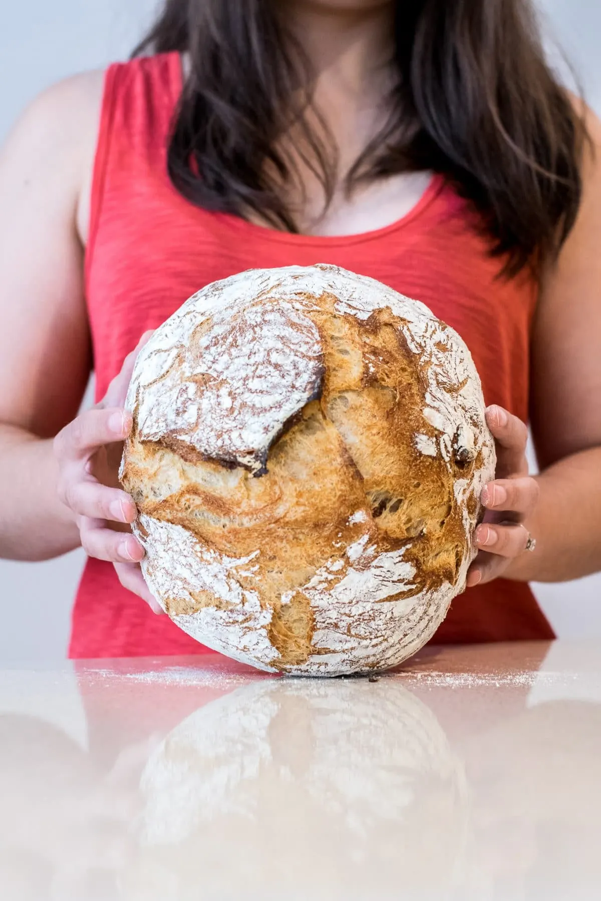 overnight artisan walnut bread