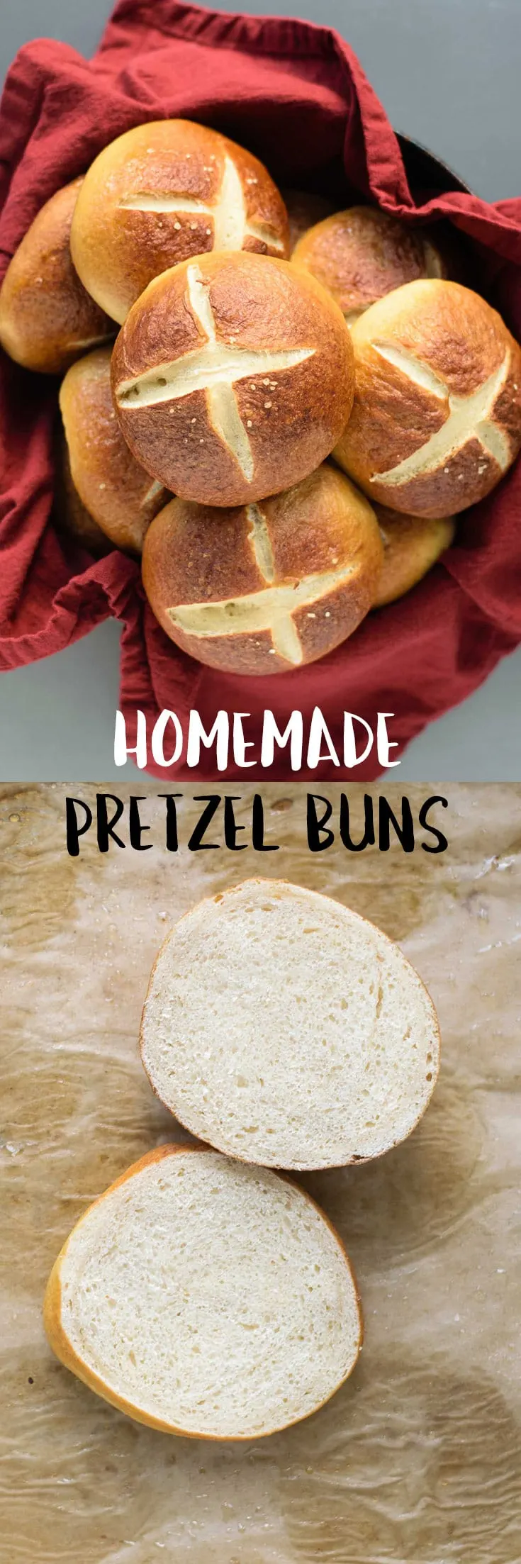 A soft and chewy pretzel bun that's perfect for all your veggie burger and sandwich needs! | thecuriouschickpea.com #vegan #baking