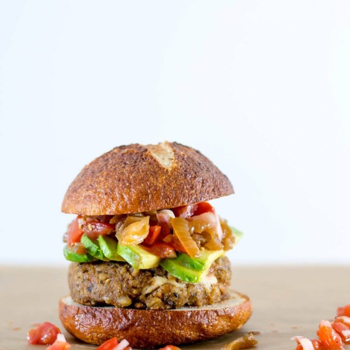 stuffed mediterranean veggie burgers greek marinated tomatoes