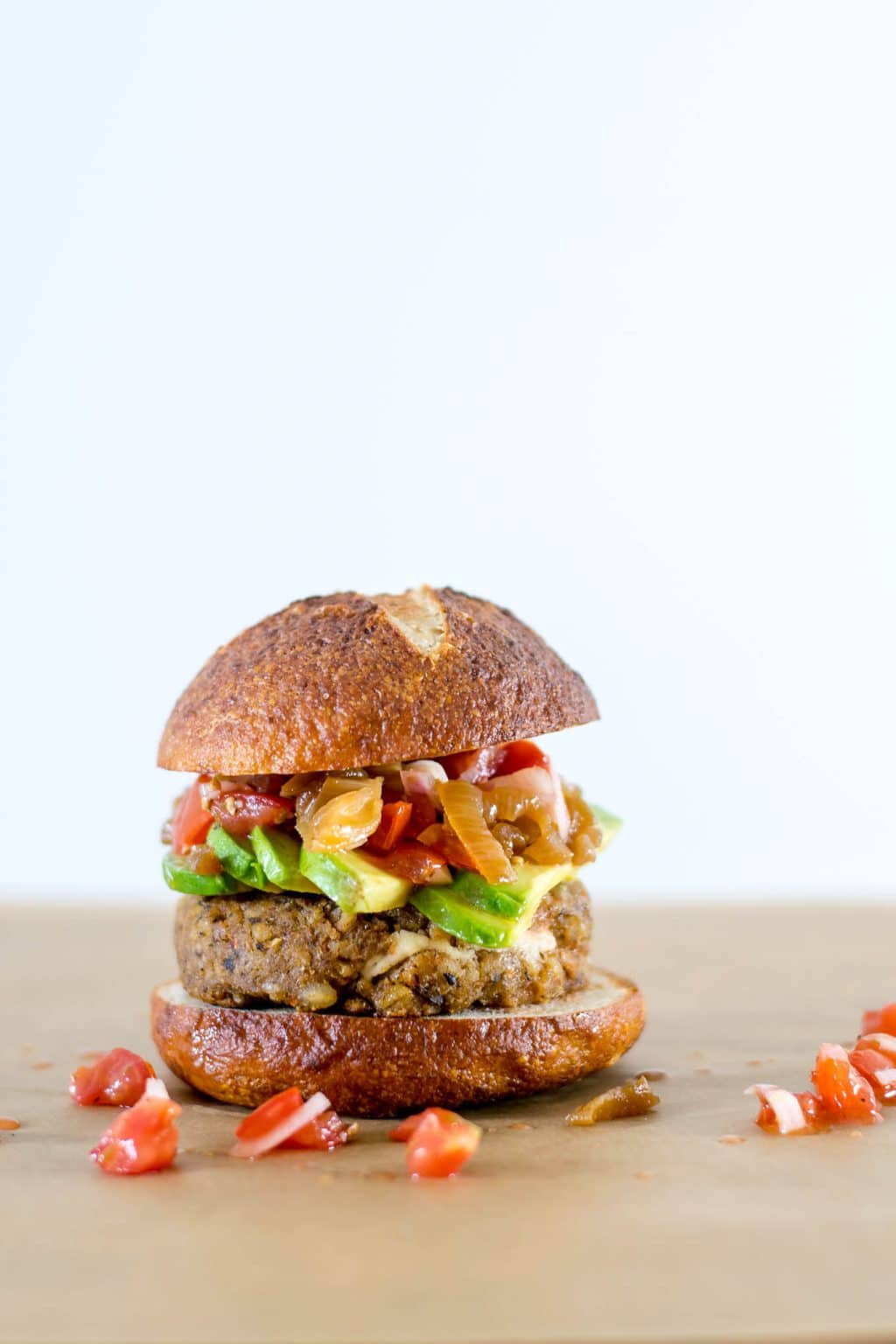 stuffed mediterranean veggie burgers greek marinated tomatoes