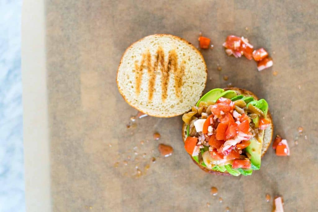 stuffed mediterranean veggie burgers greek marinated tomatoes