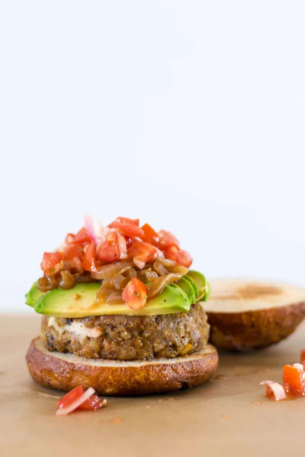 stuffed mediterranean veggie burgers greek marinated tomatoes