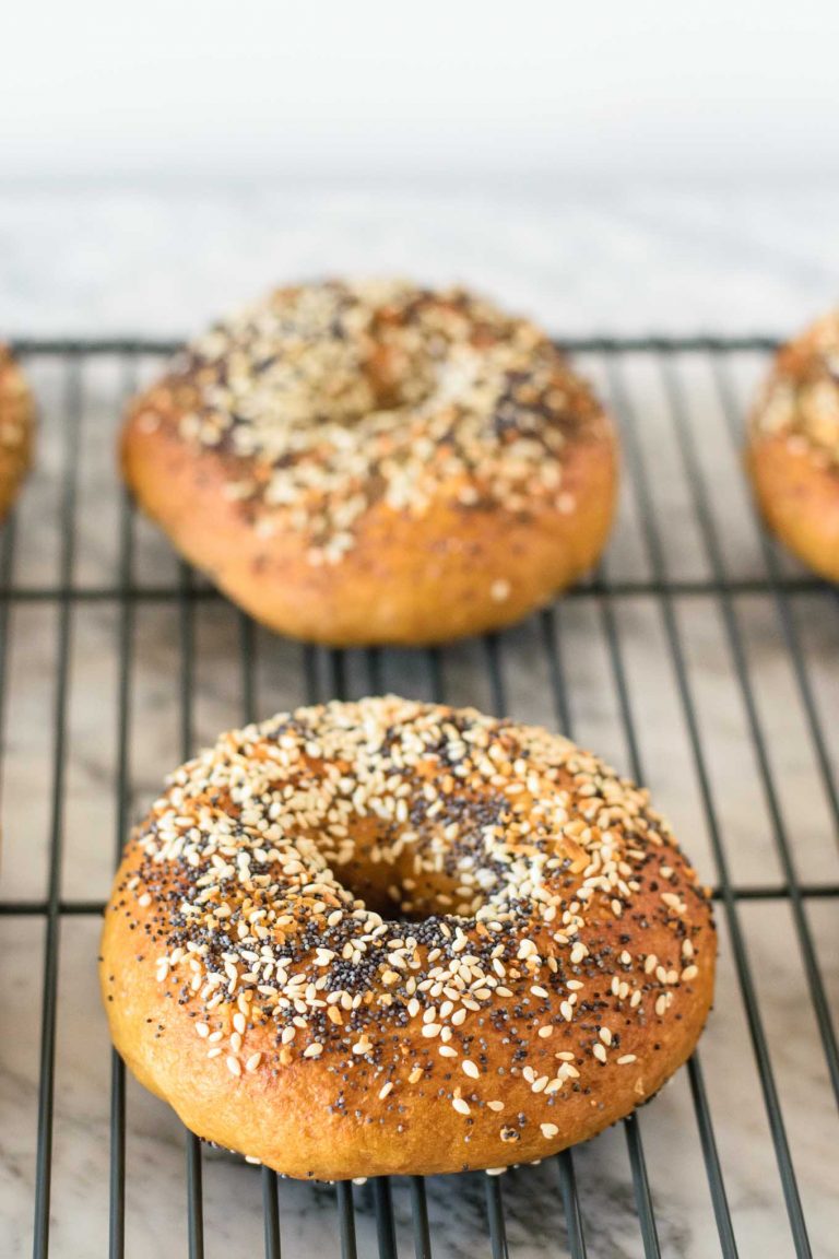 Homemade New York Style Bagels • The Curious Chickpea