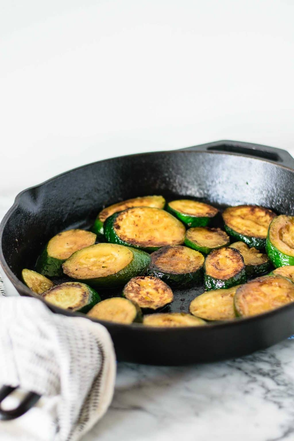 beer braised zucchini