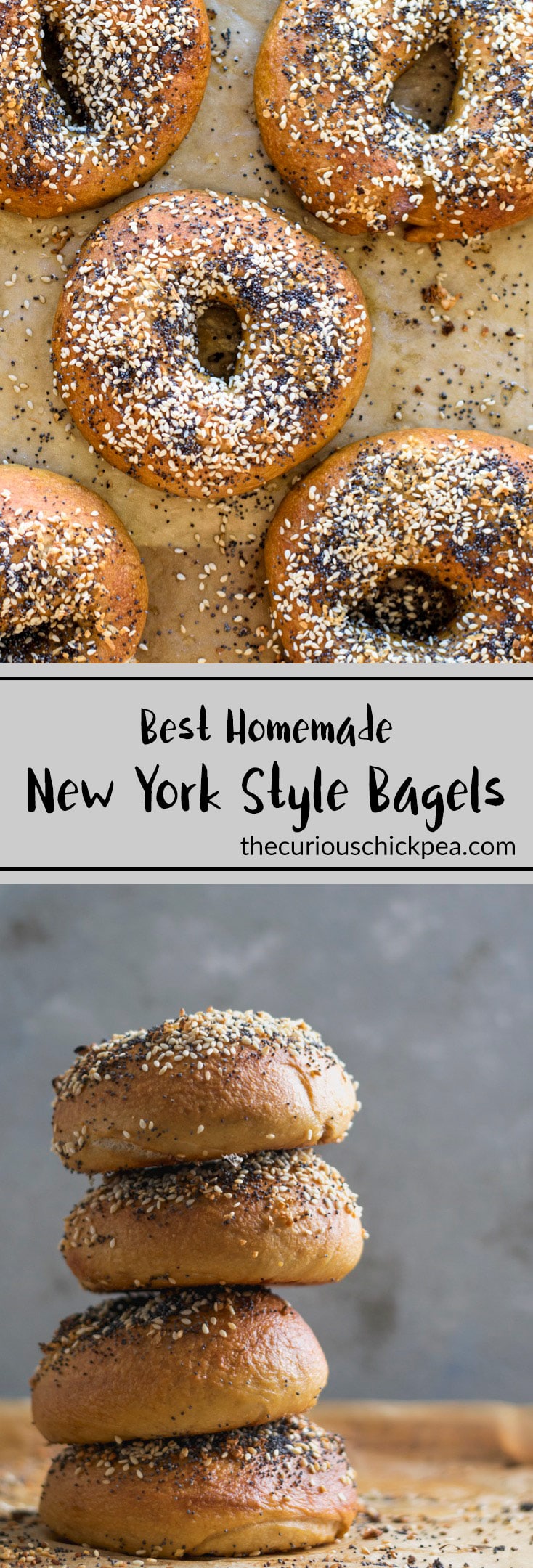 BEST Homemade New York Style Bagels | A step-by-step recipe and the science behind New York style bagels. Chewy and flavorful, they are made in the traditional method, with barley malt & boiling | thecuriouschickpea.com #vegan #bagels