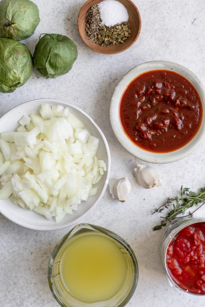 ingredients for tinga