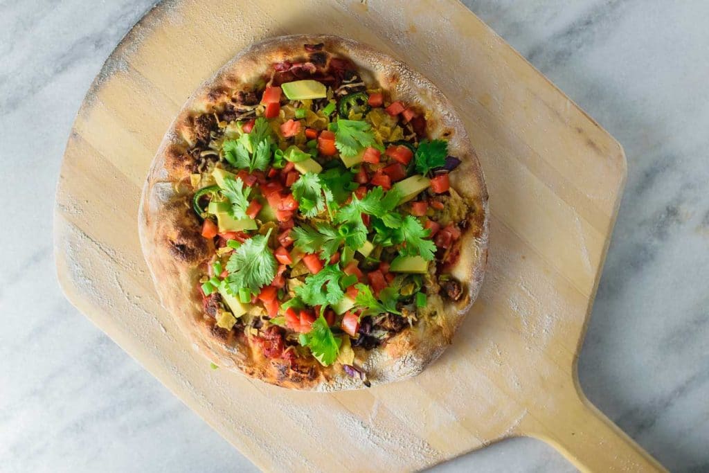 vegan mexican pizza