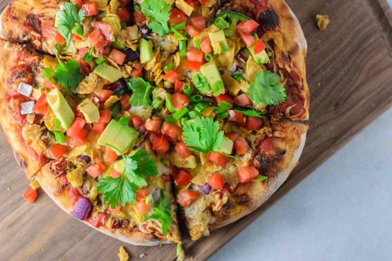 Vegan Mexican Pizza • The Curious Chickpea