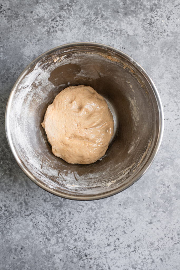 kneaded dough before rising