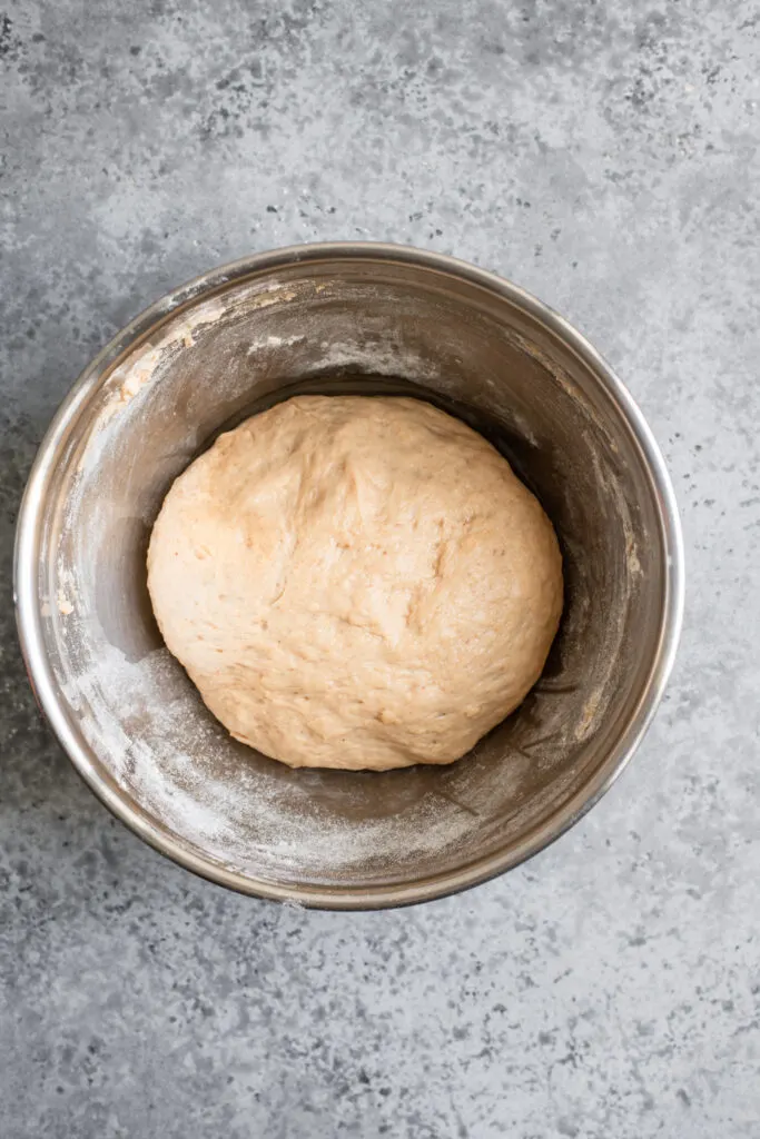 dough once it has doubled in size