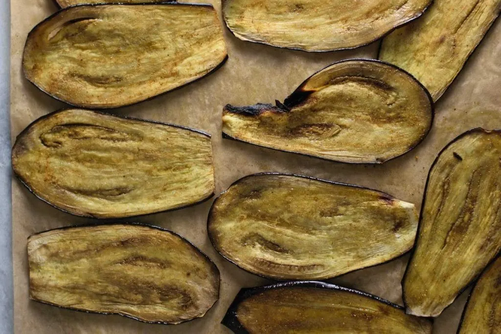 madras curry marinated eggplant