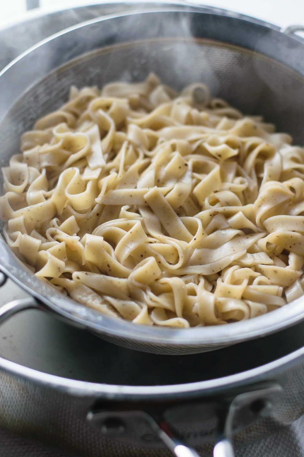 egg free vegan homemade black pepper pasta