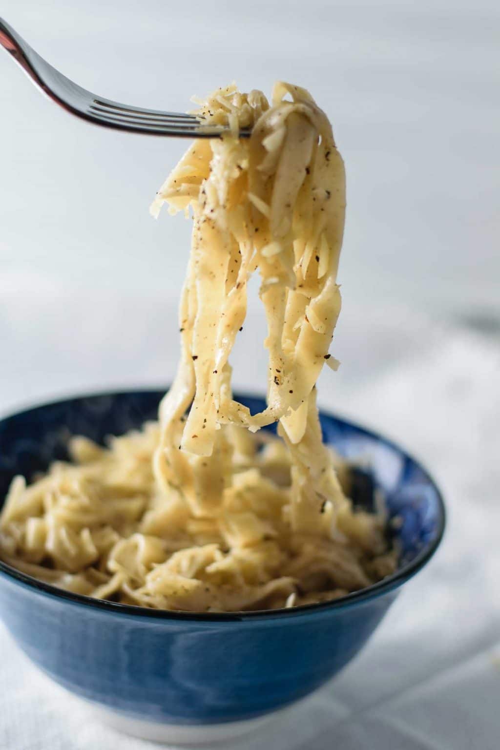 egg free vegan homemade black pepper pasta