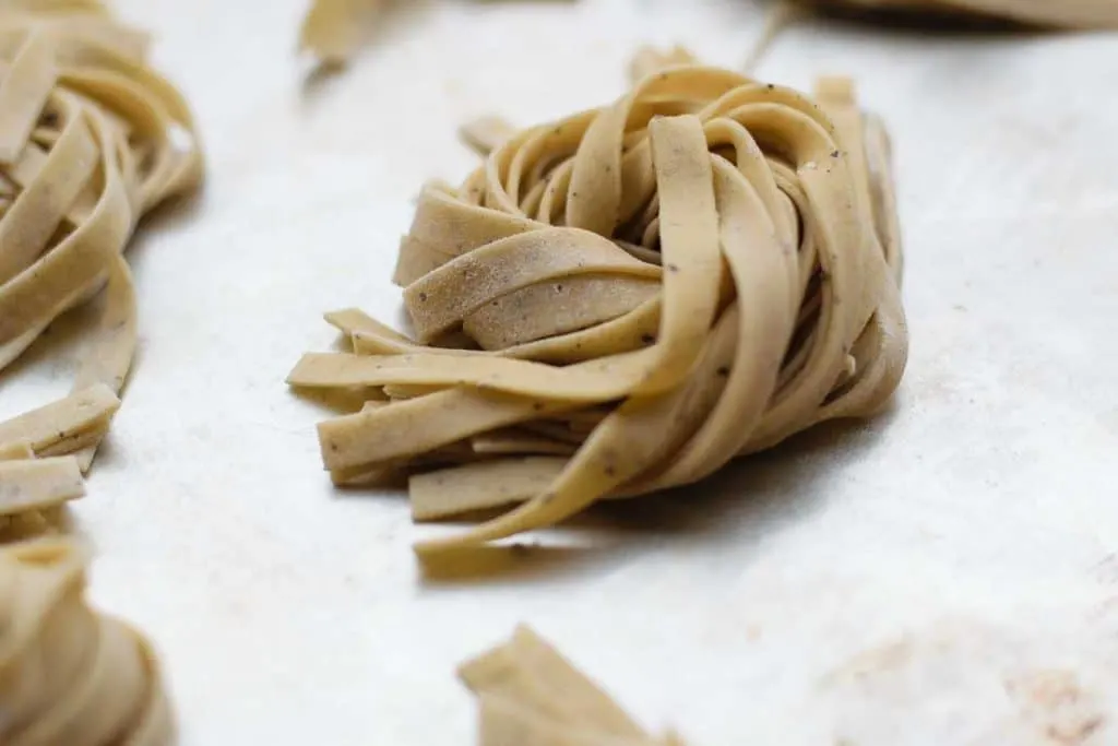 egg free vegan homemade black pepper pasta