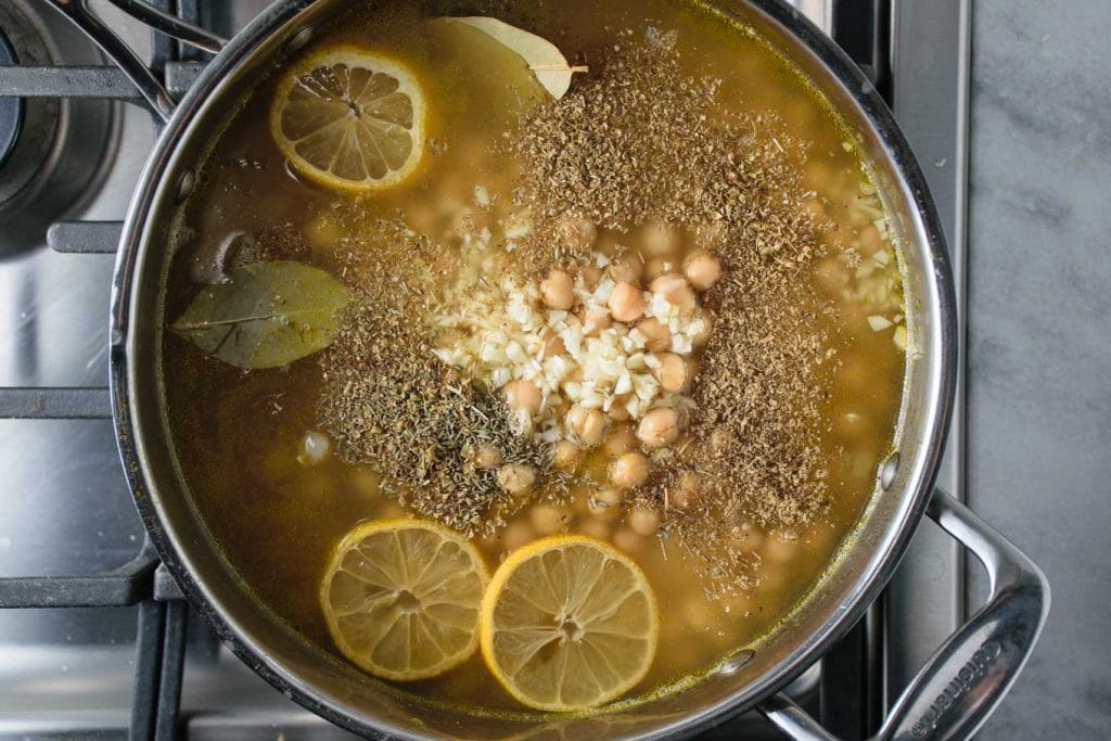 lemon chickpeas and rice