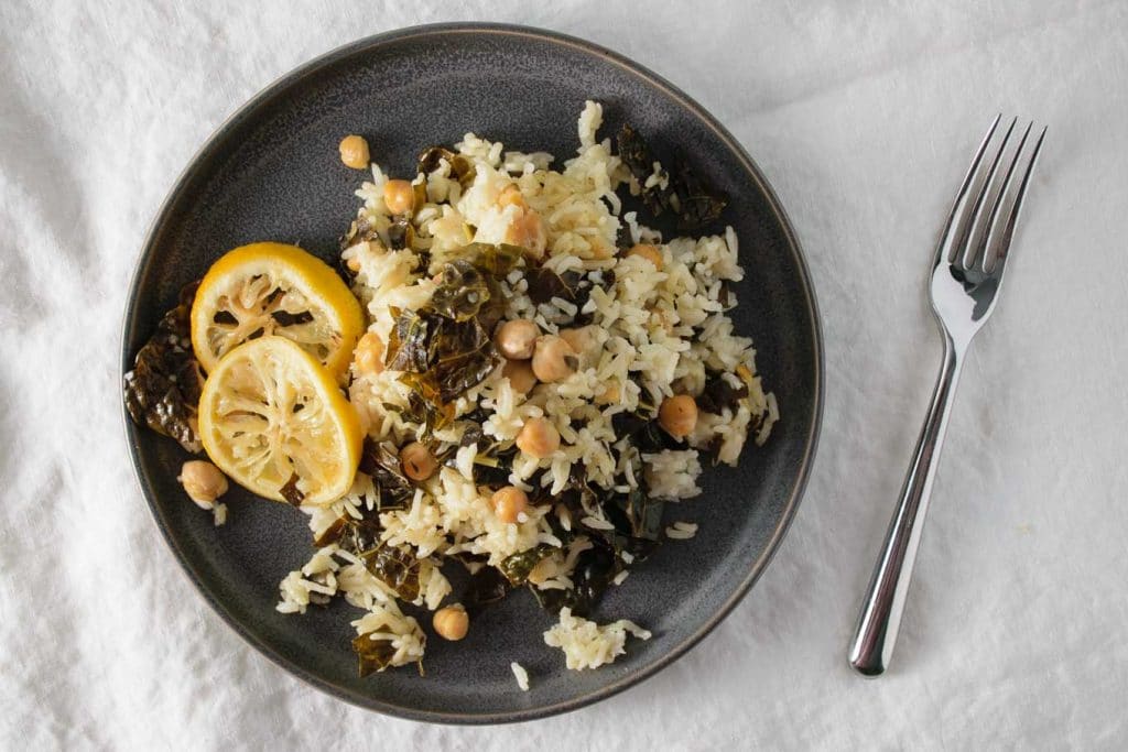 lemon chickpeas and rice