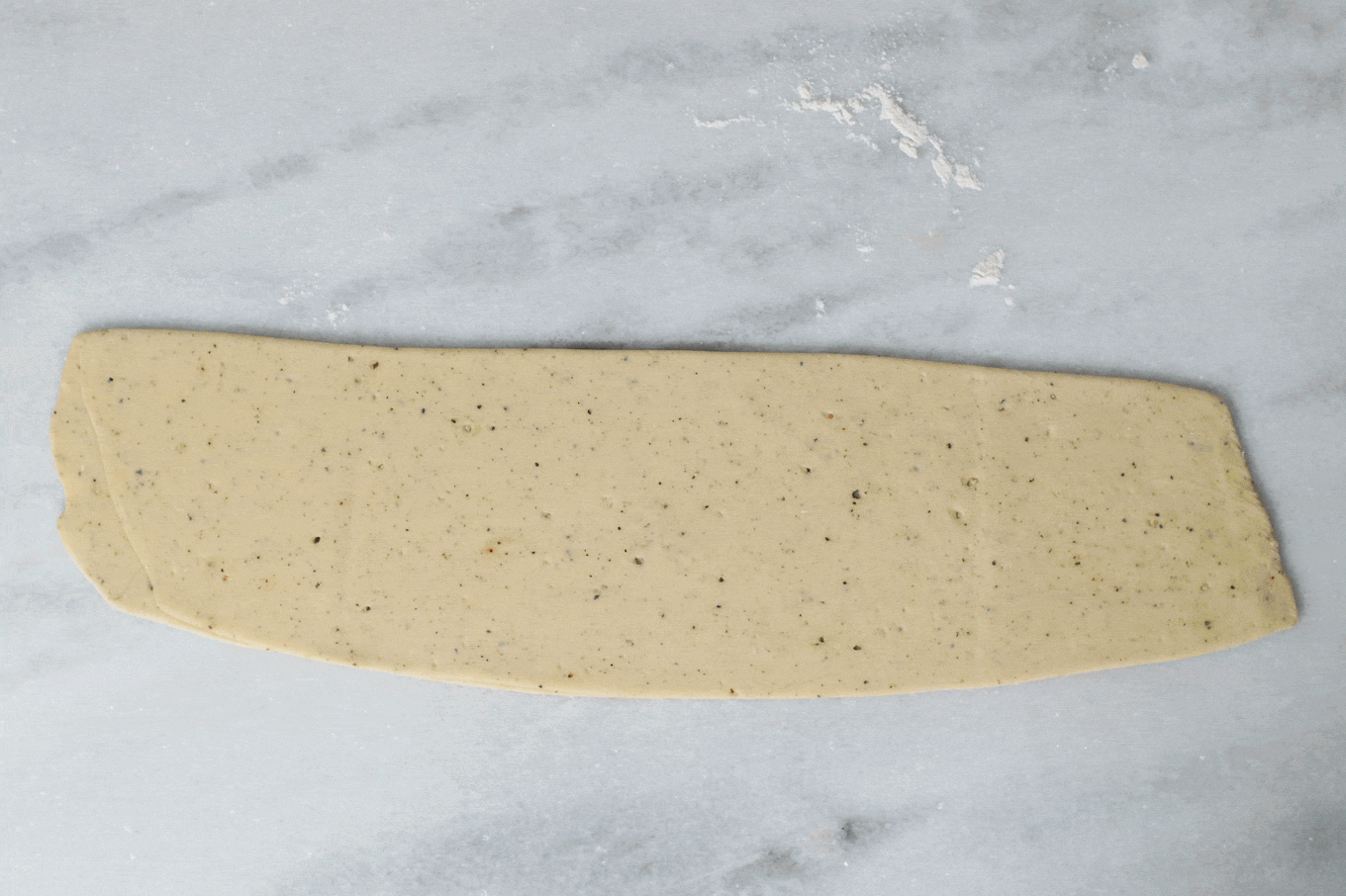 pasta folding technique during shaping and rolling