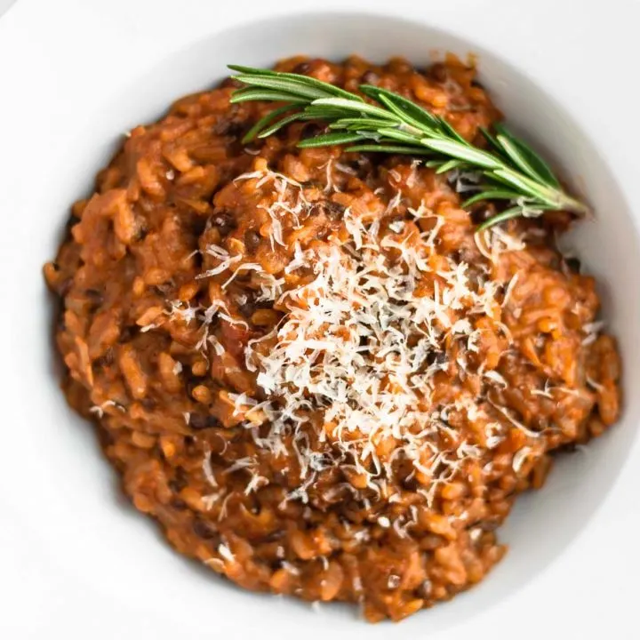 vegan risotto bolognese