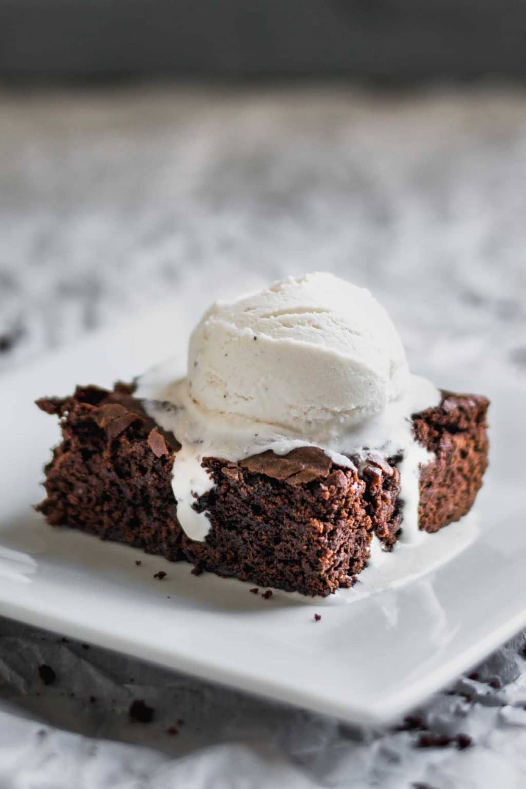 vegan brownie a la mode