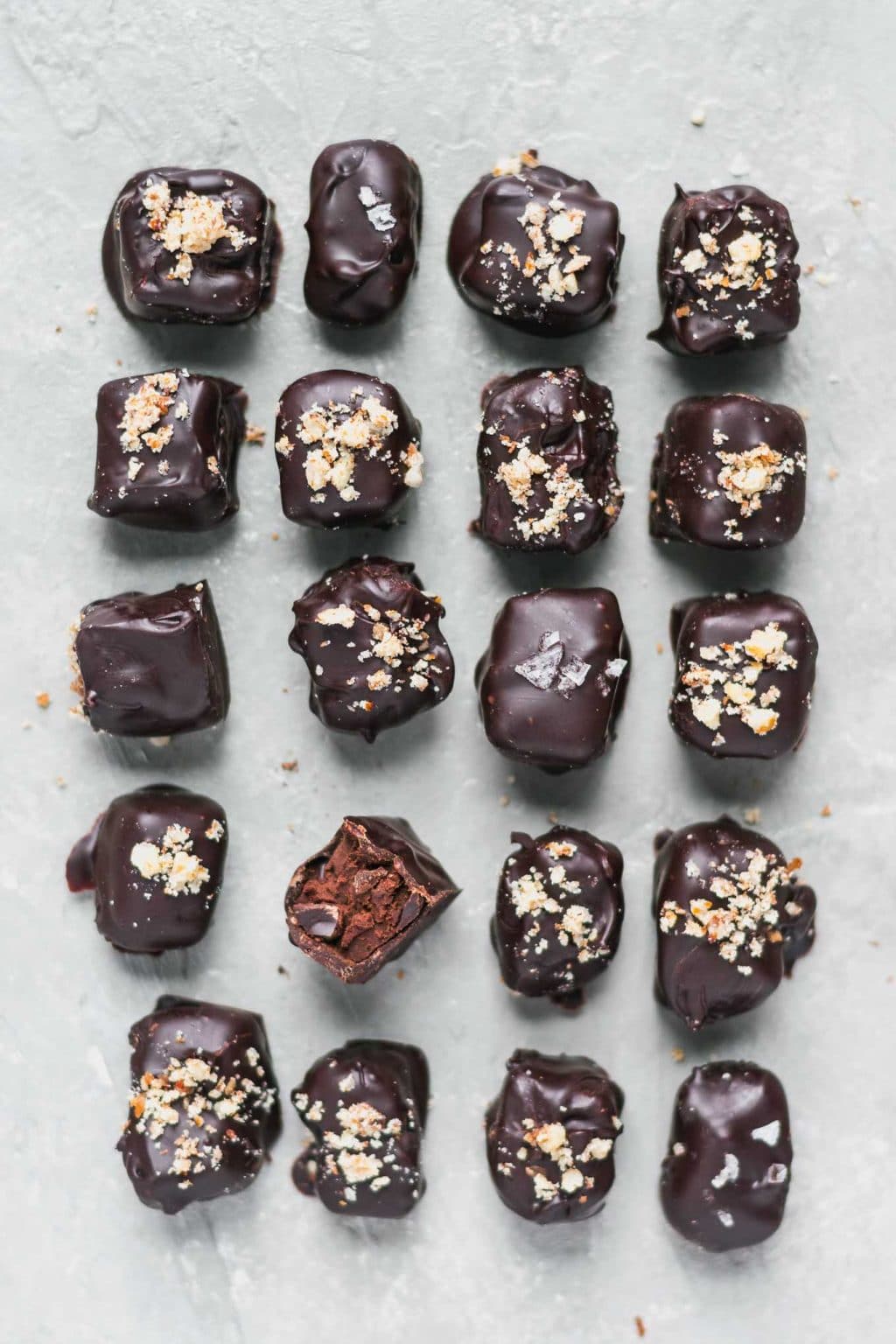 vegan chocolate hazelnut truffles