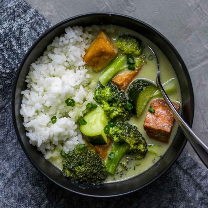 Vegan Thai Green Curry Tofu