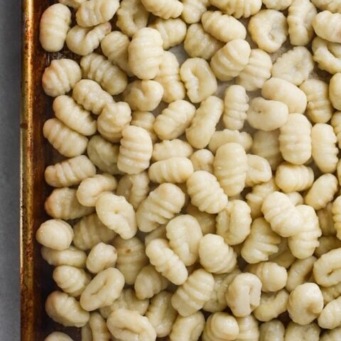 cooked vegan gnocchi