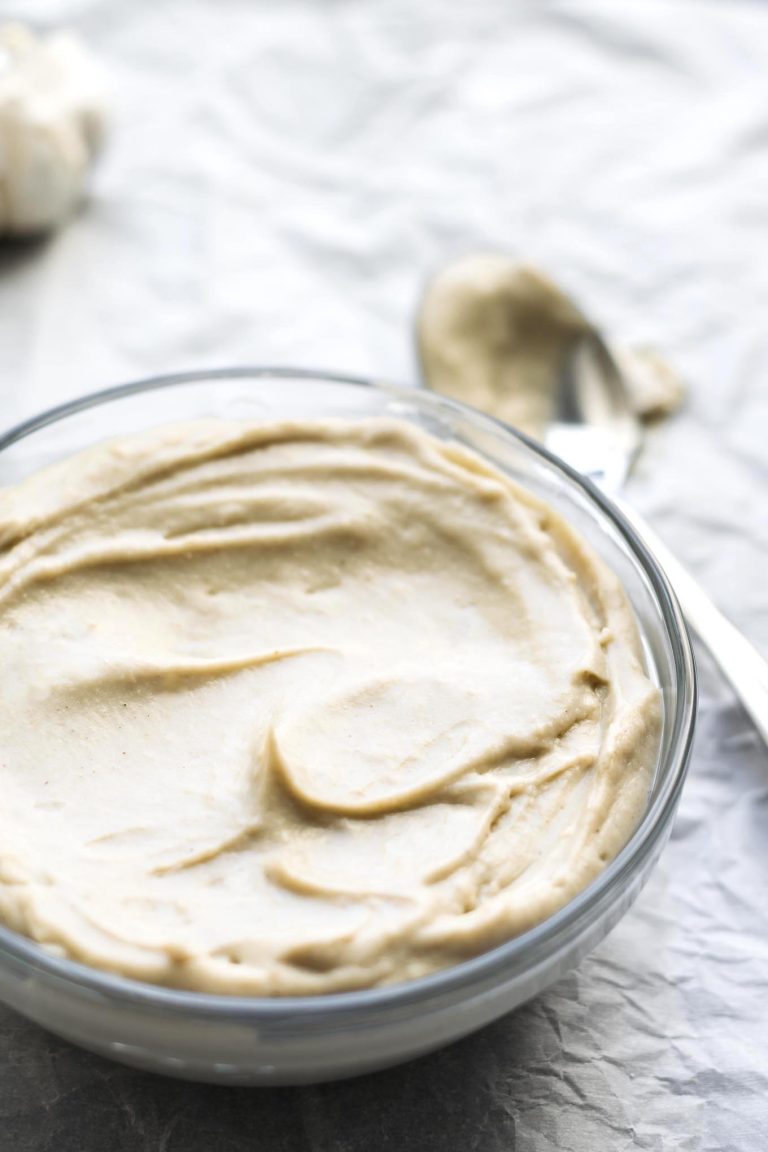 Vegan Garlic White Sauce • The Curious Chickpea