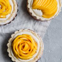 Vegan Mango Tarts with Vanilla Pastry Cream