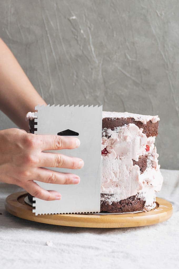 Vegan Aquafaba Strawberry Italian Meringue Buttercream  - 33