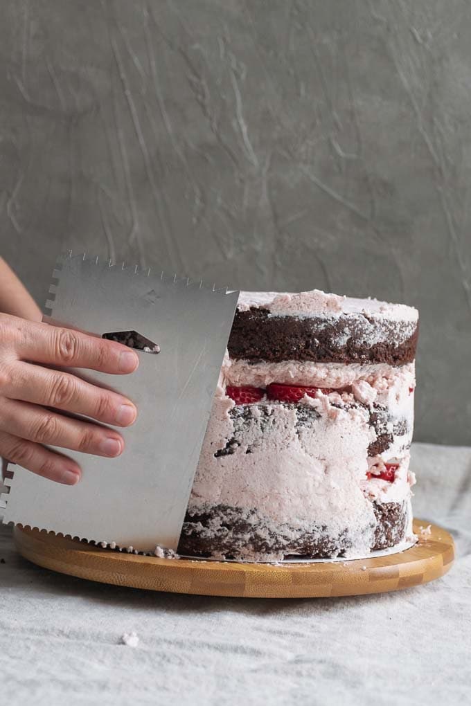 Vegan Aquafaba Strawberry Italian Meringue Buttercream  - 95