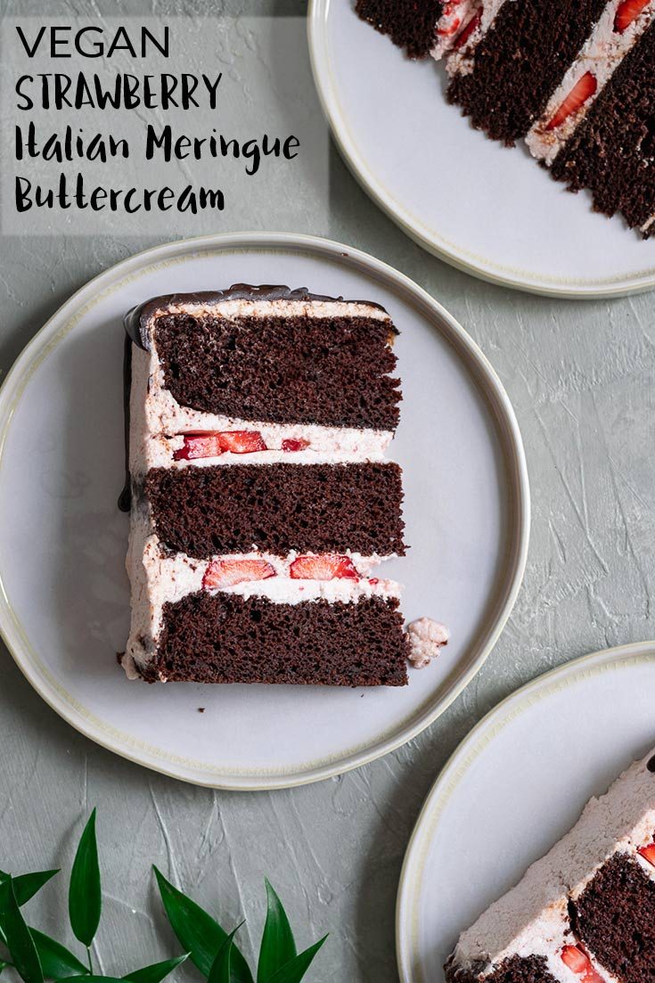 Vegan Aquafaba Strawberry Italian Meringue Buttercream  - 40