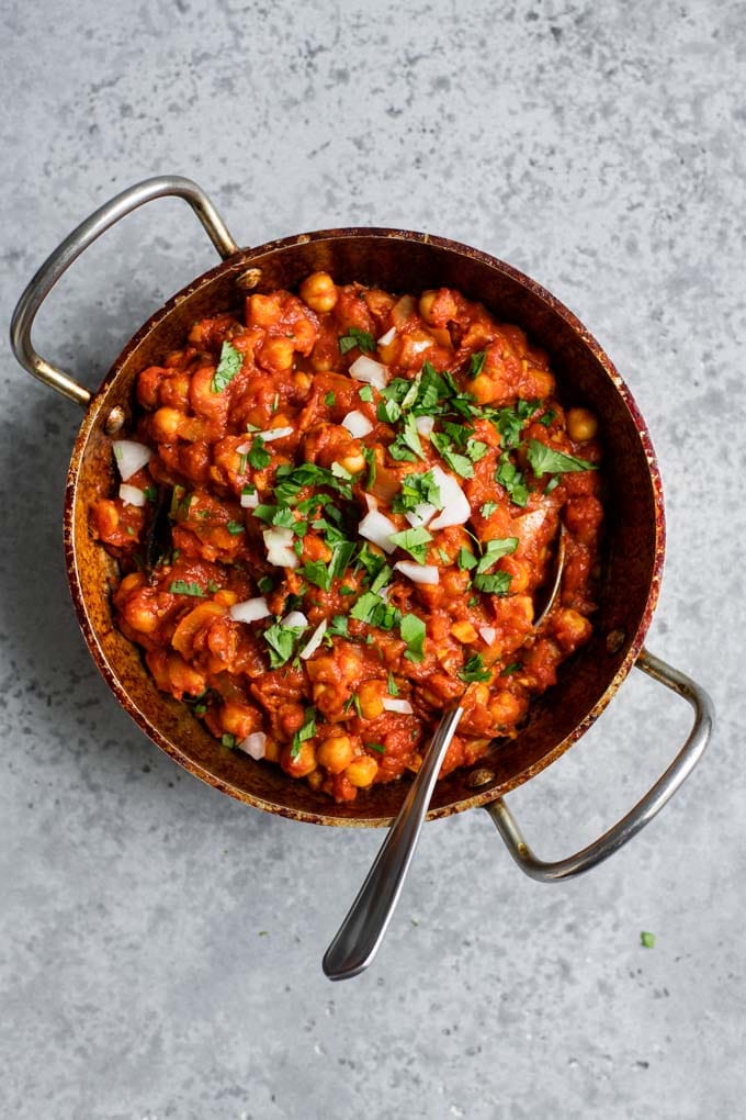 restaurant style chana masala