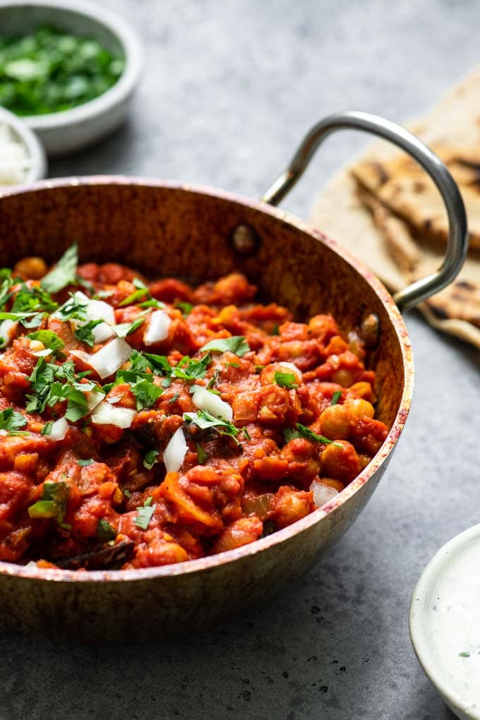 Indian curry in bowl