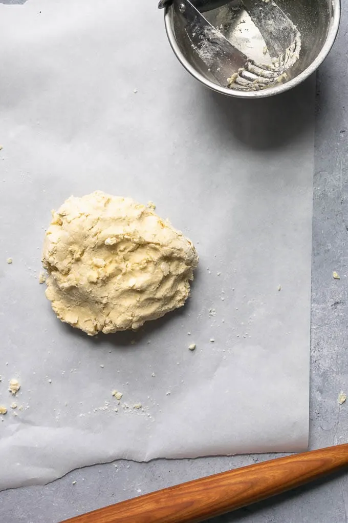 Just mixed ball of dough