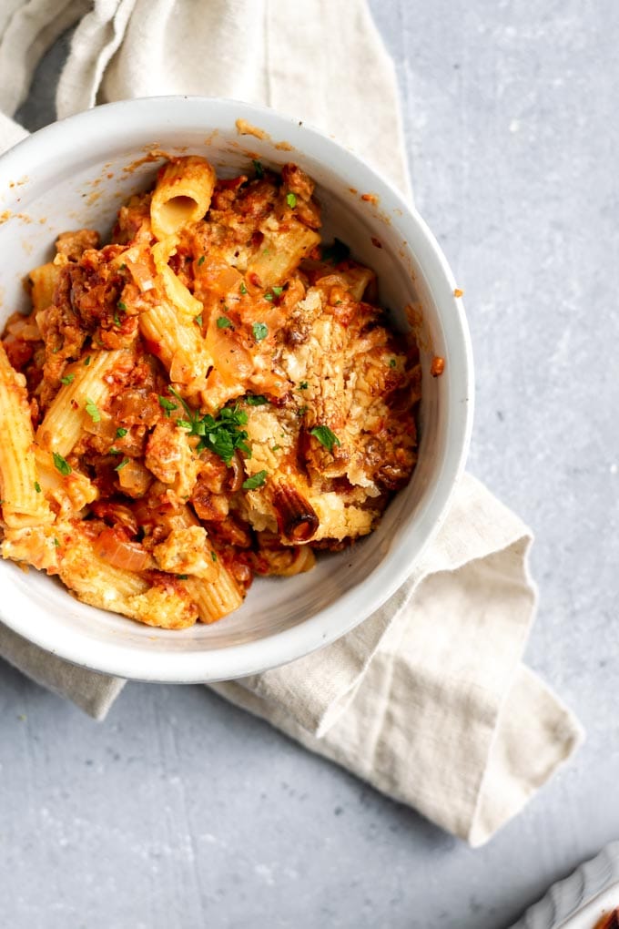 Easy Vegan Baked Ziti • The Curious Chickpea