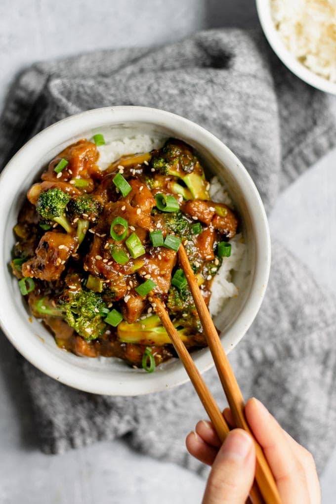 Crispy Orange Seitan and Broccoli • The Curious Chickpea