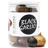 RioRand Organic Black Garlic 170g Whole Black Garlic Aged for Full 90 Days Black Garlic Jar 0.37 Pounds