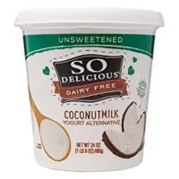 So Delicious Cultured Coconutmilk Dairy-Free Yogurt, Unsweetened, 24 Ounce Plant-Based Vegan Dairy Alternative, Great in Smoothies Protein Shakes or Cereal