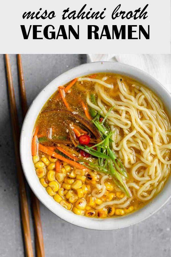 Tahini Miso Ramen with Crispy Tofu - Del's cooking twist