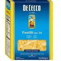 De Cecco Semolina Pasta, Fusilli No.34, 1 Pound (Pack of 5)