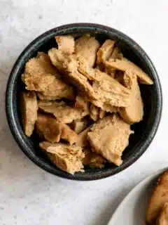shredded vegan chicken seitan cutlets