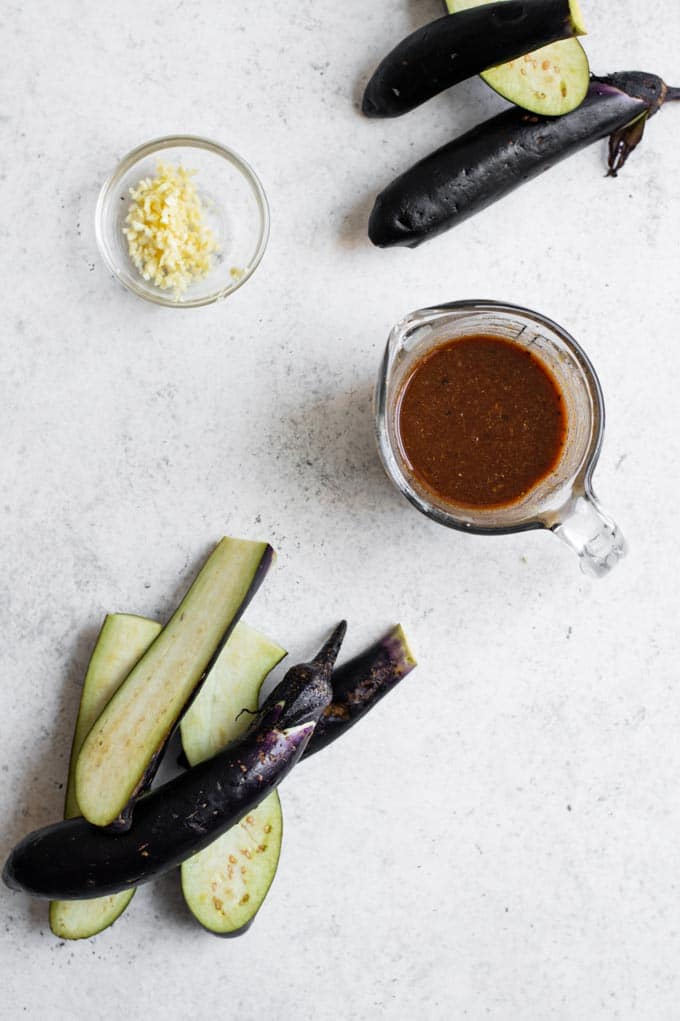 ingredients for hoisin eggplant