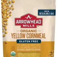 Arrowhead Mills Organic Gluten Free Yellow Corn Meal, 22 oz. Bag (Pack of 6)