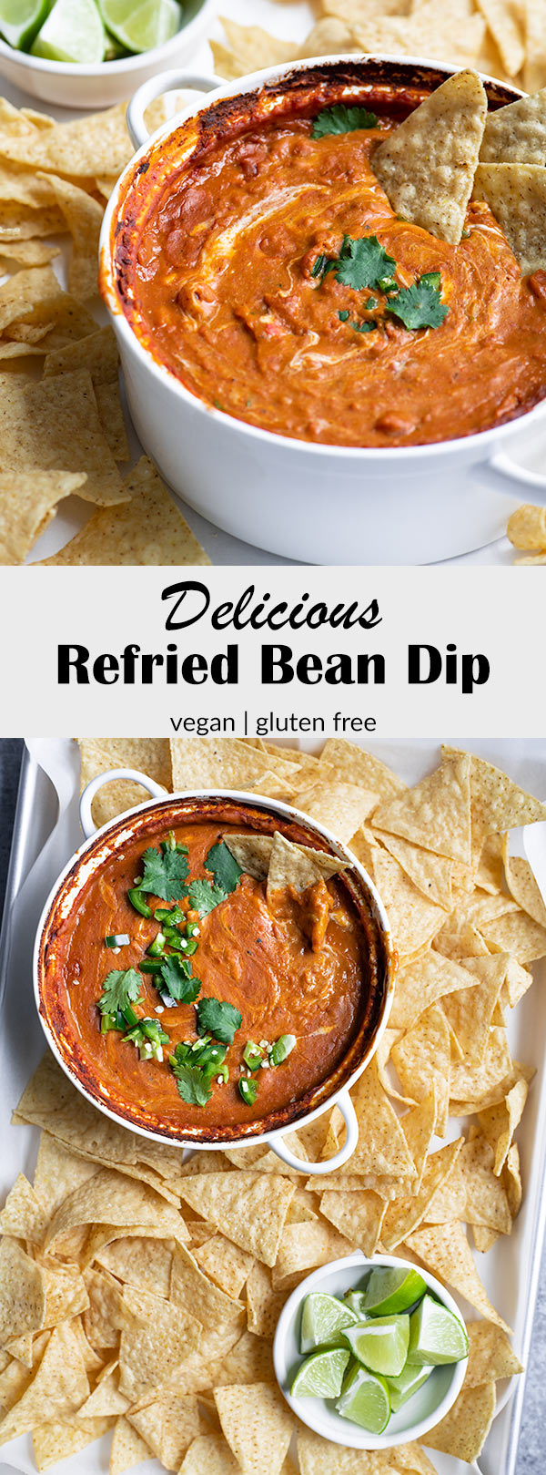 Refried Bean Dip [vegan & gluten free] • The Curious Chickpea